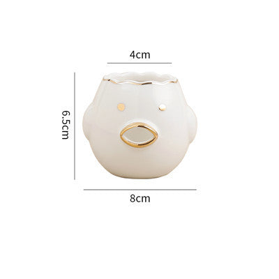 Ceramic Small Egg White Yolk Separator Creative Filter Tool